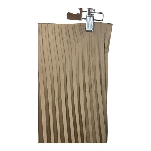 J-Crew Gwyneth Pleated Midi Slip Skirt in Camel Size S NWT - Picture 6 of 11